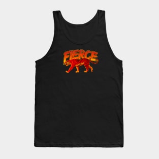 Retro Fierce Tiger Tank Top